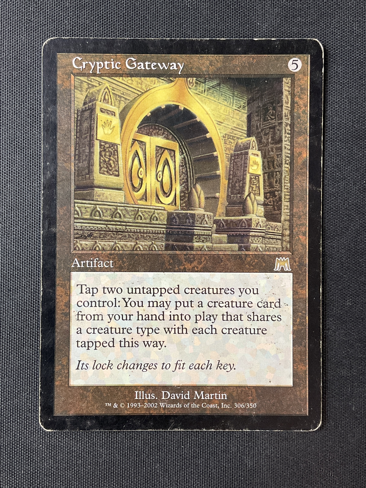 MTG Onslaught #306 Cryptic Gateway Heavily Played HP Artifact Rare