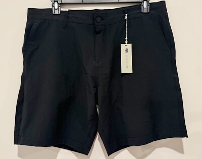 NWT Hudson Barrow Men's Black Superior Shorts Size 36