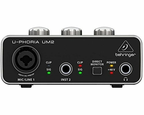 U-PHORIA USB Audio Interface Recording Microphone Instrument Equipment UM-2 NEW - Picture 3 of 4