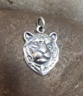 Retired James Avery Tiger Pendant Sterling Silver