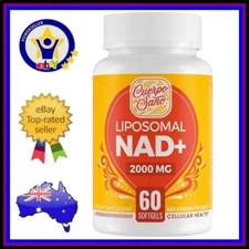 LIPOSOMAL NAD+ 2000mg ACTUAL NAD+! Not Precursor! ANTI-AGING FORMULA 60 Softgels