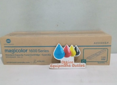Konica Minolta A0V30GF Cyan Laser Toner - 1,500 Page Yield
