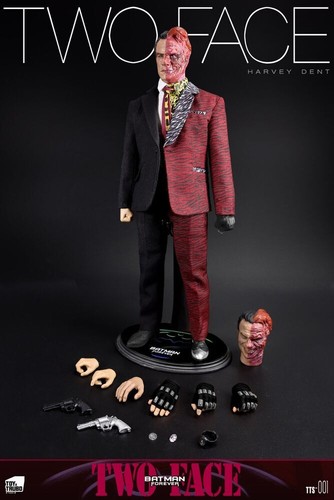 New ToyzTruboStudio TTS-001 Batman Forever Two Face Male Figure Double Heads 1/6 - Bild 2 von 12