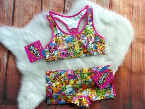 NWT Handcraft Girls' Shopkins 3pc Set Girl Bra & 2pk Boy Shorts size L 10-12 - Picture 3 of 9
