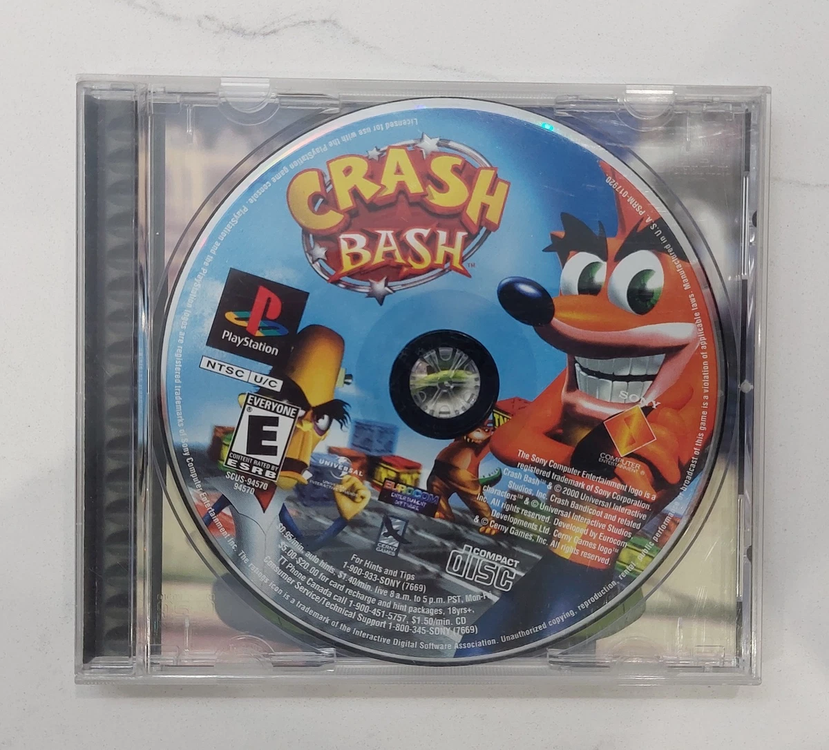 Notice / Manuel Français Du Jeu Crash Bash Pour PlayStation 1 (PS1) - État Très Bon
