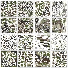Camo Stencils for Spray Paint 6inch Stencil 6x6 inches