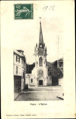 Postcard Vigny Val d'Oise, L'Eglise - 2512588