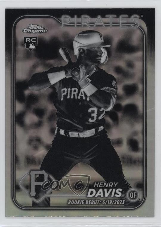 2024 Topps Chrome Update Rookie Debut Negative Refractor Henry Davis #USC128 fm0