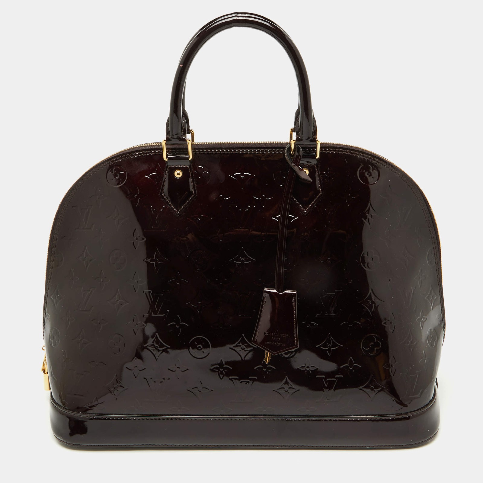 Louis Vuitton Amarante Monogram Vernis Alma GM Bag