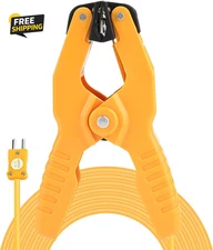 Pipe Clamp Yellow Ht 05 K Type Thermocouple Sensor Temperature Pipe Clamp