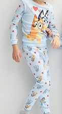 Girl  s BLUEY " Love U That Much" Top  Bottom Pajama Set Size 6 NWT