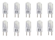 G8 Frosted Halogen Bulbs 20W 20 Watt 120V 10 Count Pack of 1 , Warm White