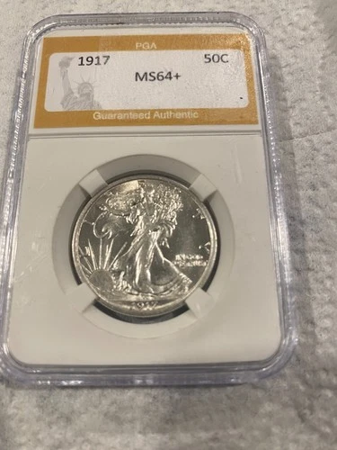 1917 Walking Liberty Half Dollar MS64+