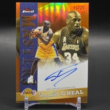 Shaquille O'Neal /25 On Card Auto 2025-26 Topps Finest Masters #MA-SO Lakers