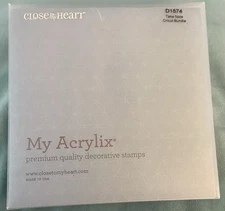 Close To My Heart ~My Acrlix  stamp set~D1574 Take Note~Used~