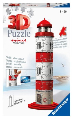 Ravensburger 3D Puzzle 11273 - Mini Leuchtturm - 54 Teile - ab 8 Jahren | Spiel
