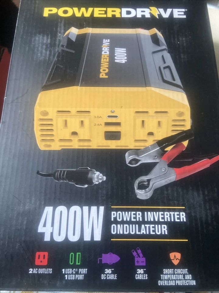 POWERDRIVE 400W 电源逆变器 Ondulateur — 第 4/4 张图片