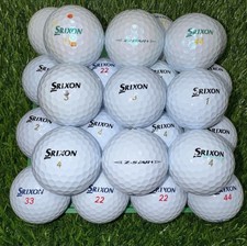 24 Srixon Z-Star Diamond Used Golf Balls 5A Mint Condition - free Bag