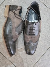 Mens Suede & Leather Lace Up Brouges Size 43/9 VGC