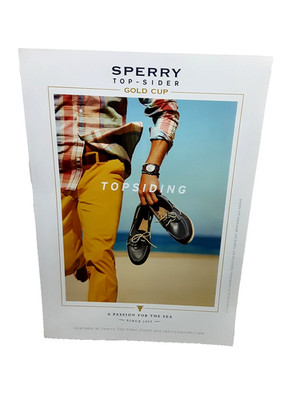 2014 Sperry Topsider Ad Gold Cup Beach Style Men's Shoes Print Page