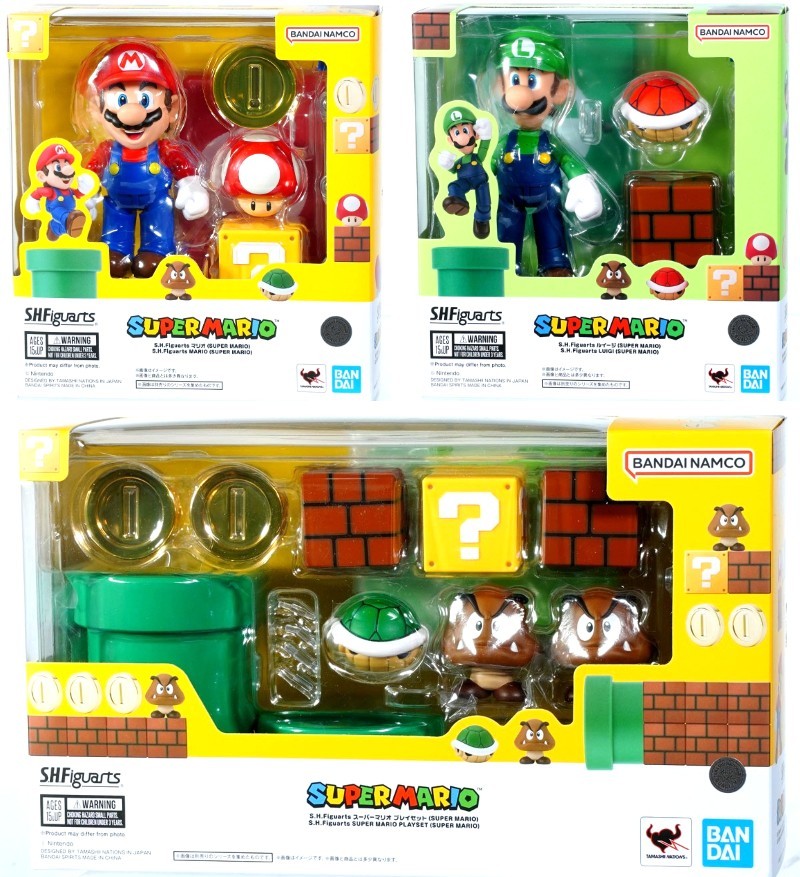 S.H.Figuarts 3set Mario & Luigi & Playset 2026 TAMASHII NATIONS