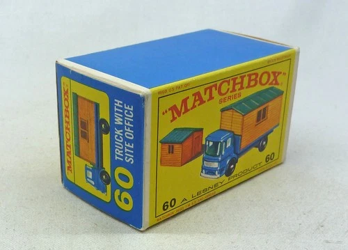 Lesney Matchbox Toys MB60b Office Site Truck ORIGINAL Empty E4 Type Box