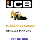 JCB 3C Baggerlader Service Werkstatthandbuch PDF USB
