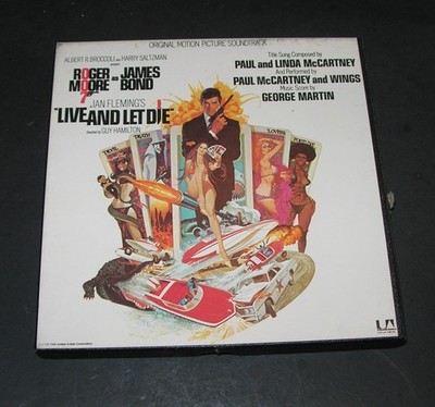 LIVE AND LET DIE -JAMES BOND- ORIGINAL S/T - McCartney-REEL TO REEL TAPE 7 1/2