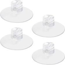 4 Pack Bathroom Shower Caddy Connectors Suction Cups, Heavy Strength Clear Sucti