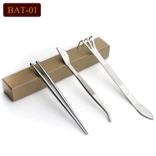 Bonsai Tools 3-PCS Set Root Rake Hook Tweerzers Set