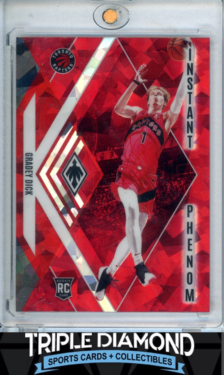2023-24 Panini Phoenix Gradey Dick Instant Phenom Rookie Red Ice Raptors S659