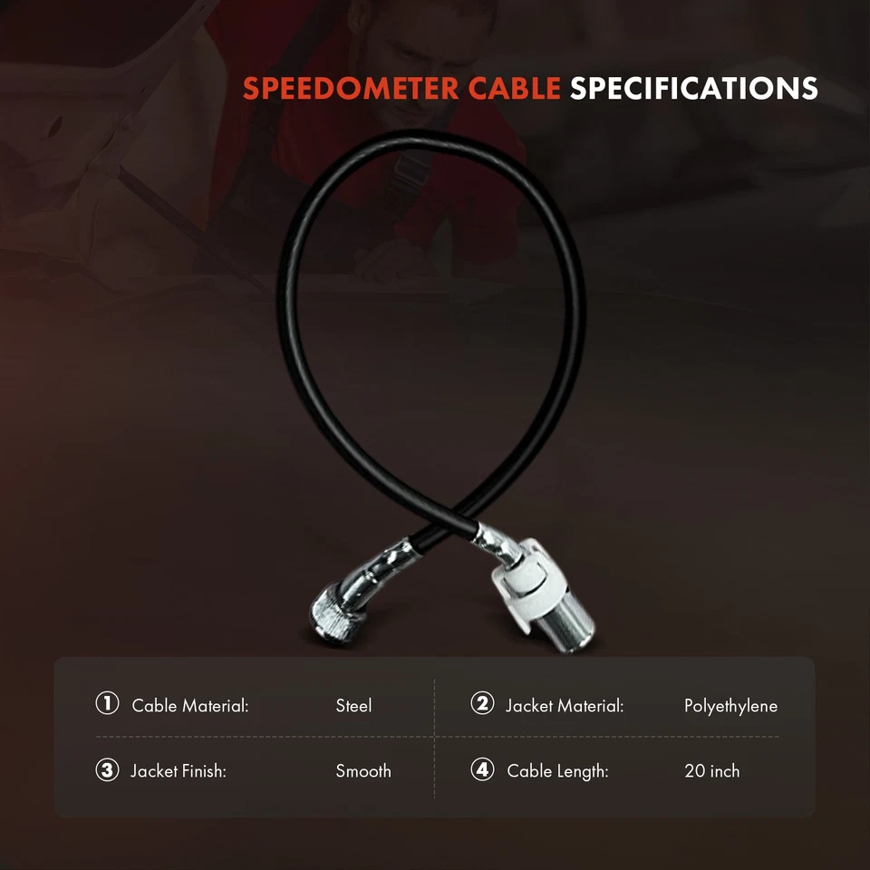 Cable velocímetro 20" para Ford F-350 Lincoln Continental Town Car Custom Mercury Foto 3 de 4