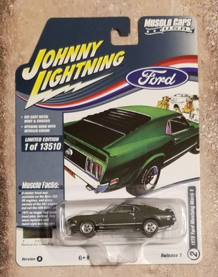 Johnny Lightning 1970 Ford Mustang Mach 1 Diecast 1:64 Car VerA Re1 #2