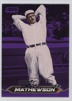 2024 Topps Stadium Club Purple Foil 55/75 Christy Mathewson #169 HOF 0yr5
