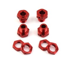 For 1/8 Arrma Outcast / Kraton 4s Aluminum 17mm Wheel Hex Hubs Hexes Nuts Pins A