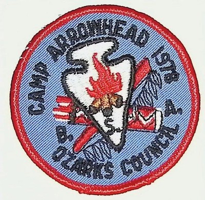 Camp Arrowhead 1978 Boy Scout Camp Patch Ozark Trails Council BSA