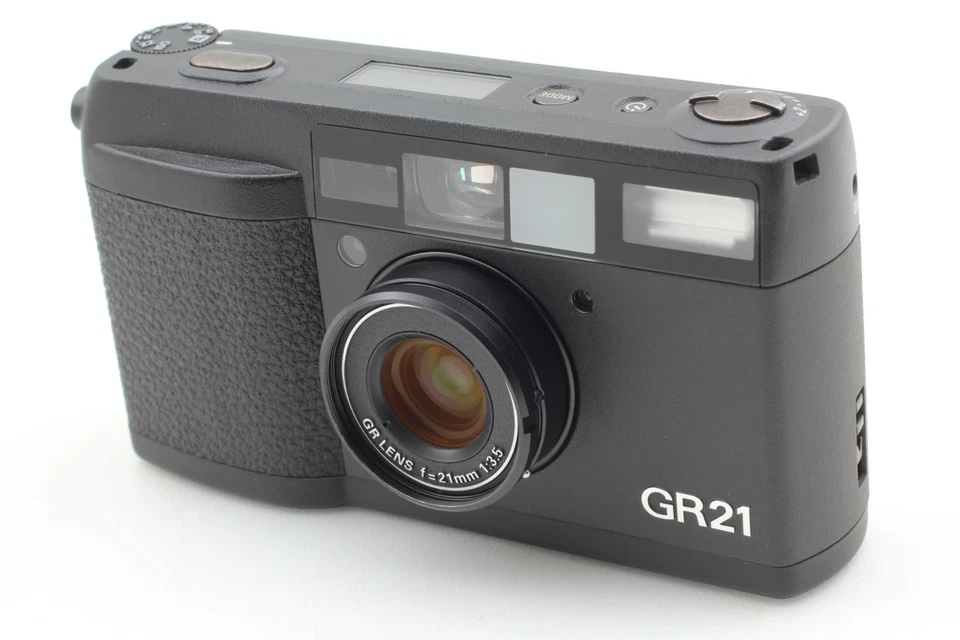LCD Works [MINT w/ Case ] Ricoh GR21 35mm Point&Shoot Film Camera From JAPAN - Image 4 of 4