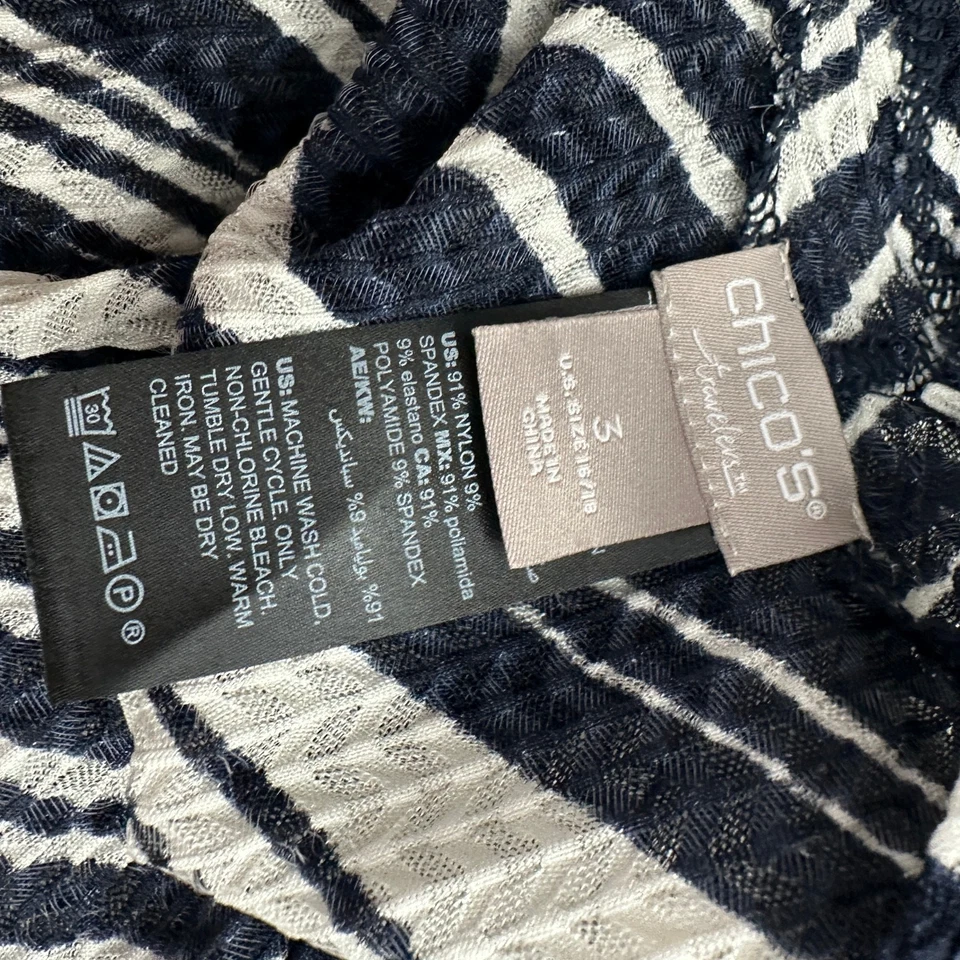 Cárdigan Chicos Travelers Mujer Talla 3 US XL Abstracto Frente Abierto Artístico Ligero Foto 3 de 4