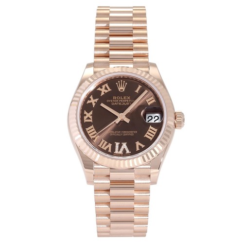 Rolex Datejust 278275 Rose Gold 31.0mm Box and Papers Wristwat...