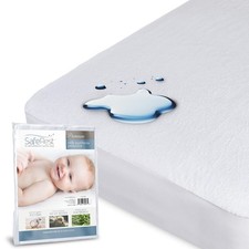 Waterproof Crib Size Mattress Protector - Fitted with Stretchable Pockets - M...