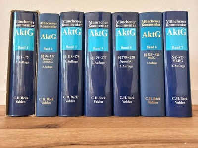 Münchener Kommentar zum Aktiengesetz   Komplett! Vollständige Reihe 7 Bände AktG
