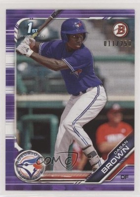 2019 Bowman Draft Purple 11/250 Dasan Brown #BD-63 lw9