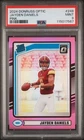 2024 PANINI DONRUSS OPTIC #248 JAYDEN DANIELS PINK PSA 9 MINT