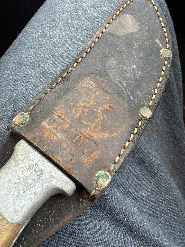 R.H. Ruana Bonner Montana M Hunting Knife with Original Sheath - Image 4 of 4