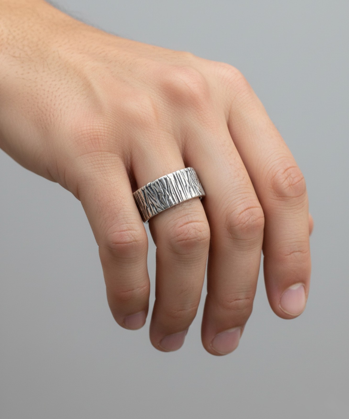 Подвесной светильник Mancino Silberring Stammoptik, Gr. XL MAT56.A.XL