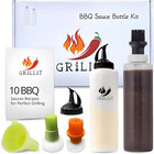 BBQ Brushes for Sauce – Silicone Basting Brush Dispenser for Grilling, Roasting