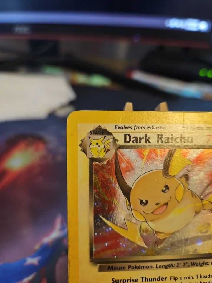 Pokémon Dark Raichu Holo TCG Card 83/82 Rocket HP - Image 2 of 4