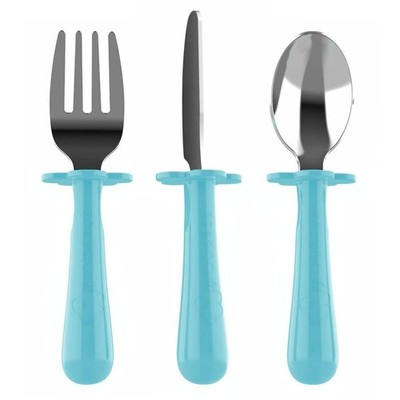 Grabease Kleinkind Silberbesteck Set Gabeln Löffel und Messer Set Kleinkind Utensilien