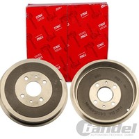 2X TRW 228Mm Bremstrommeln Hinten Passend FÜR CitroËN Nemo Peugeot Bipper