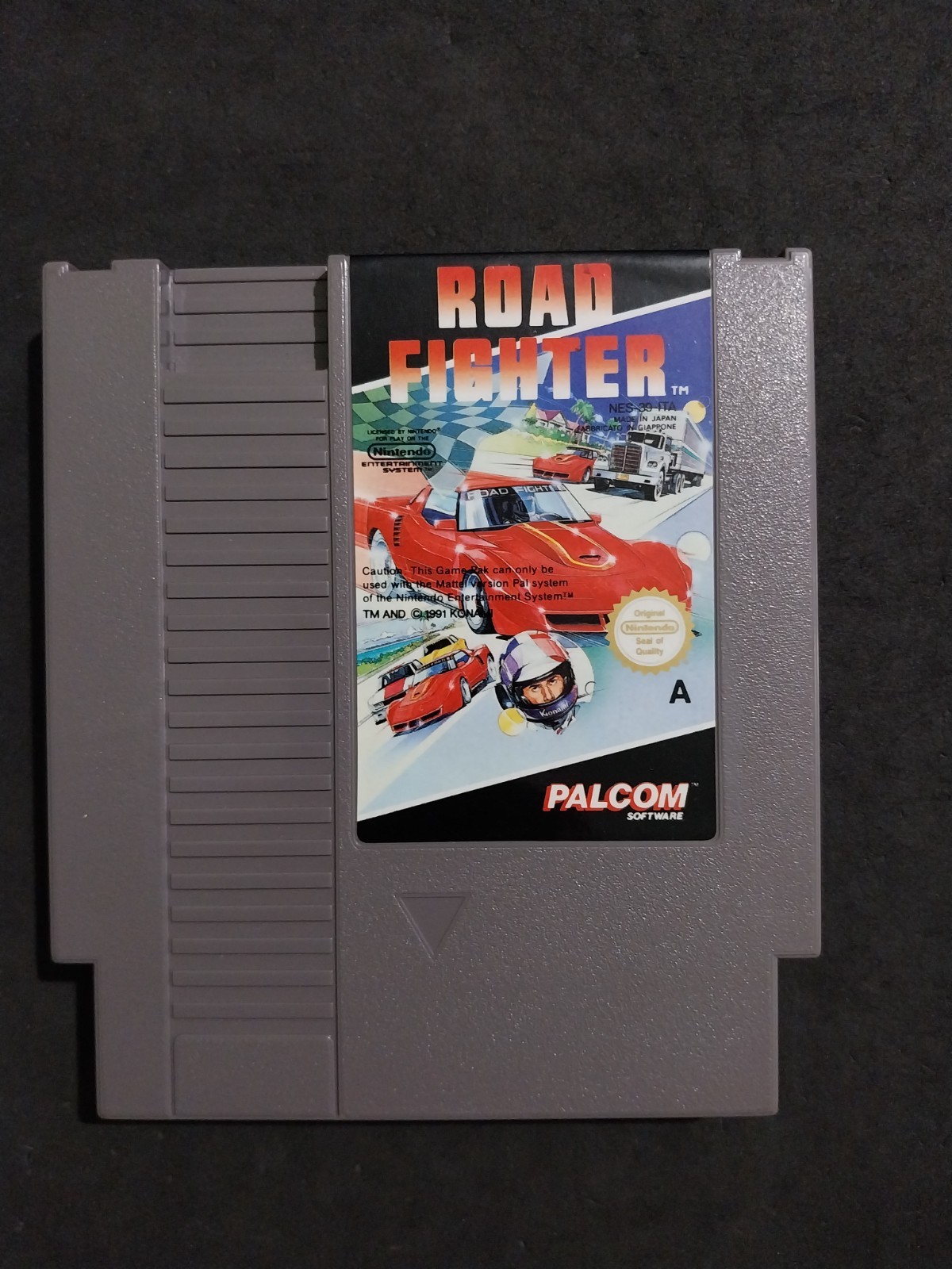 Road Fighter Nintendo Nes Pal A Mattel Ita Usagé Seulement Cassette